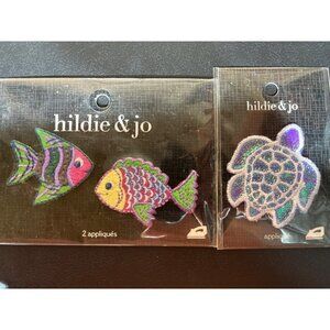 NEW! fish & turtle iron on patches